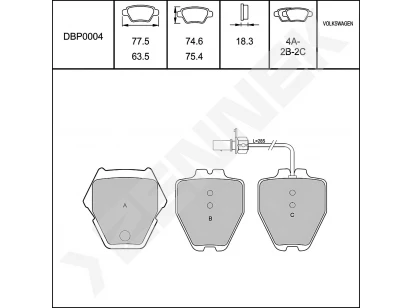 Disc brake pads DBP0004