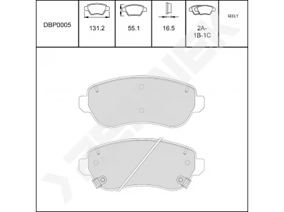 Disc brake pads DBP0005