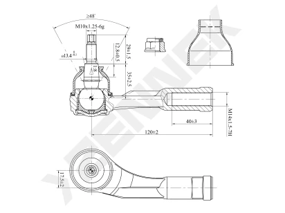 Tie rod end DTE0163