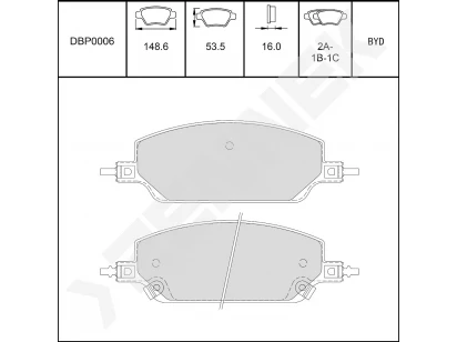Disc brake pads DBP0006