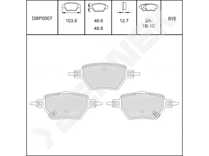 Disc brake pads DBP0007