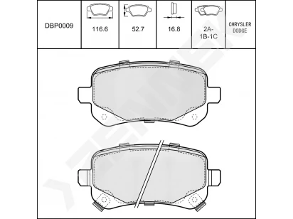Disc brake pads DBP0009