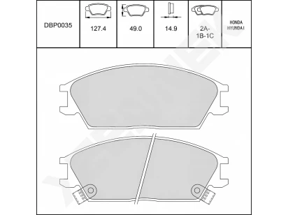 Disc brake pads DBP0035