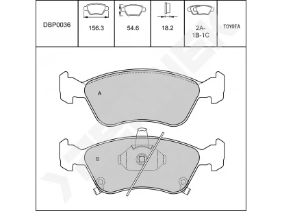 Disc brake pads DBP0036