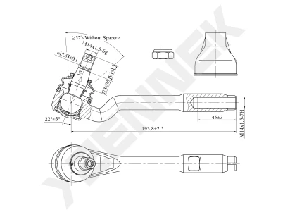 Tie rod end DTE0168