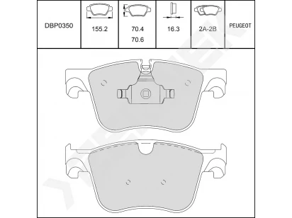 Disc brake pads DBP0350