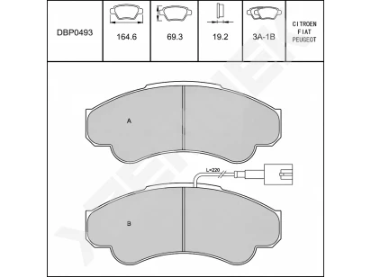 Disc brake pads DBP0493