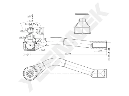 Tie rod end DTE0171