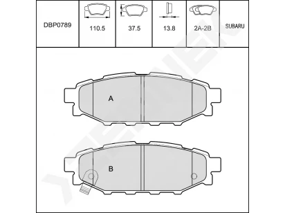 Disc brake pads DBP0789