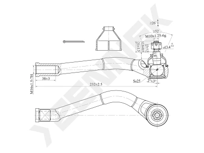 Tie rod end DTE0172