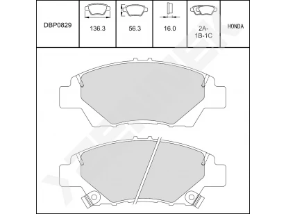 Disc brake pads DBP0829
