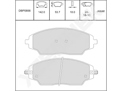 Disc brake pads DBP0856