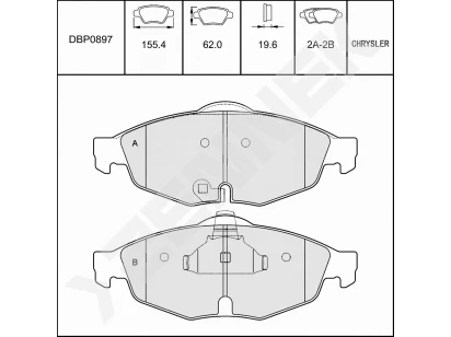 Disc brake pads DBP0897