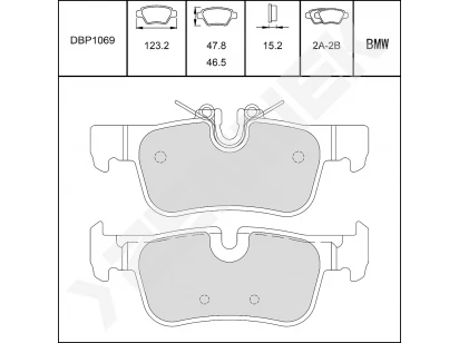 Disc brake pads DBP1069