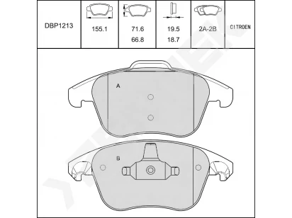 Disc brake pads DBP1213