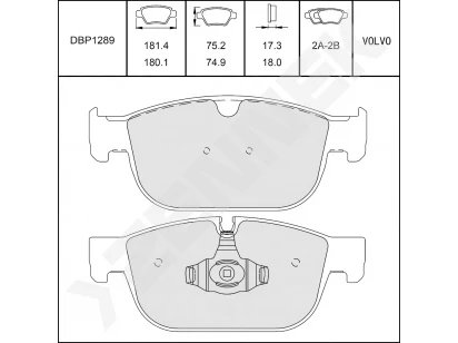 Disc brake pads DBP1289