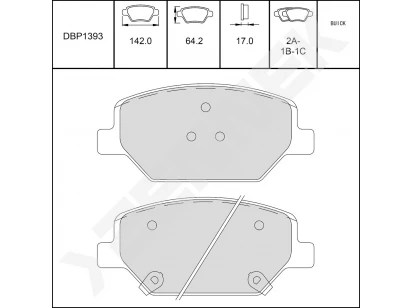 Disc brake pads DBP1393