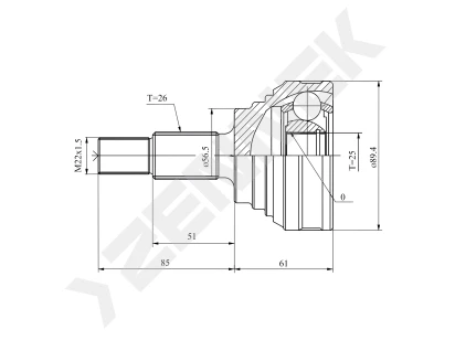 CV joint DCJ0001