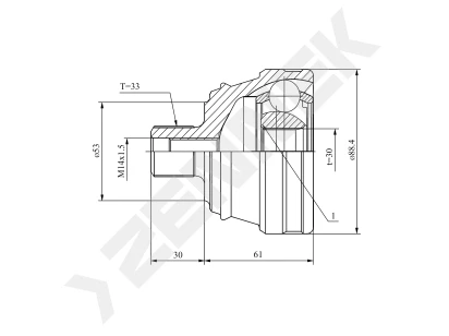 CV joint DCJ0002
