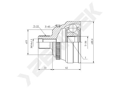 CV joint DCJ0003