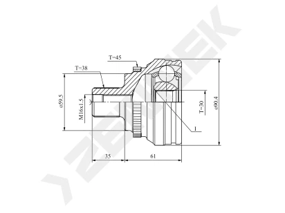 CV joint DCJ0004