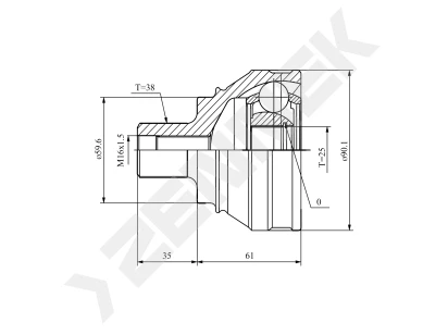 CV joint DCJ0006