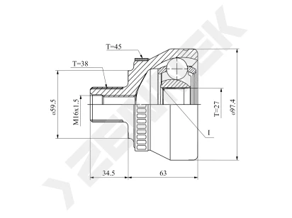 CV joint DCJ0008