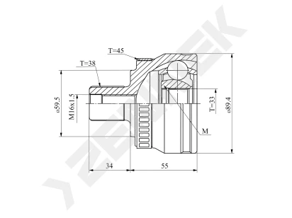 CV joint DCJ0013