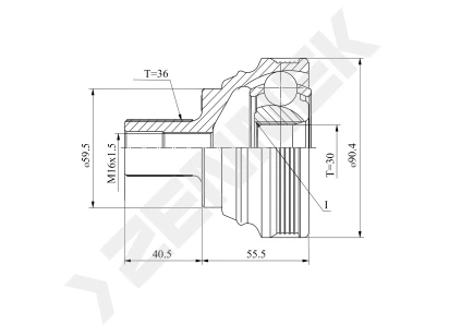 CV joint DCJ0015
