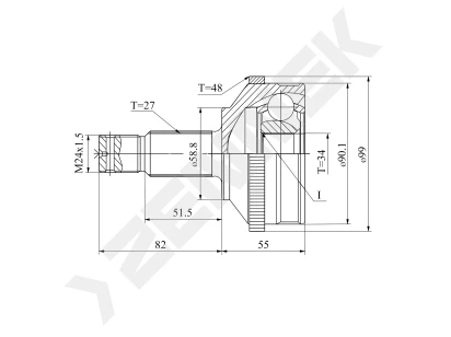 CV joint DCJ0027