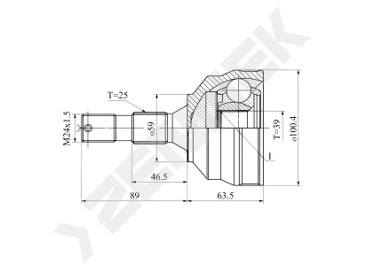 CV joint DCJ0028