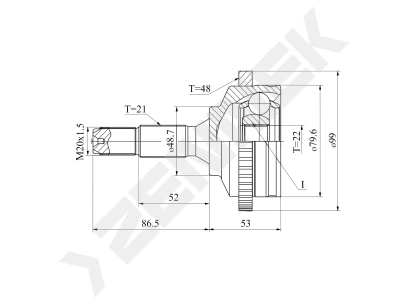 CV joint DCJ0034
