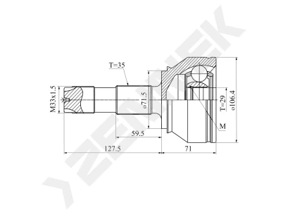 CV joint DCJ0035