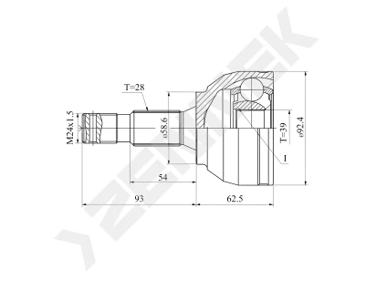 CV joint DCJ0038
