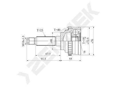 CV joint DCJ0041