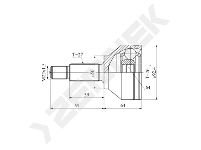 CV joint DCJ0046