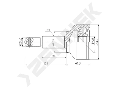CV joint DCJ0048