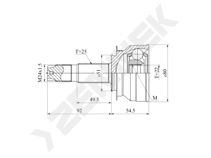 CV joint DCJ0058