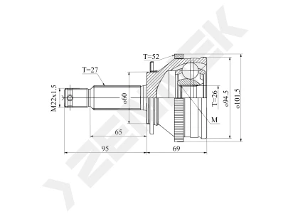 CV joint DCJ0060