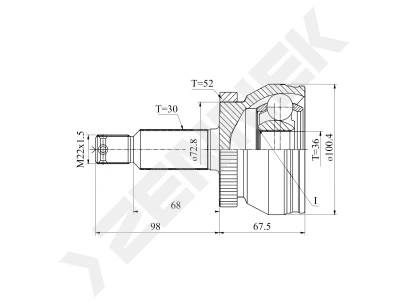 CV joint DCJ0062