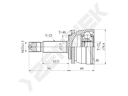 CV joint DCJ0067