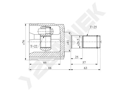 CV joint DCJ0069