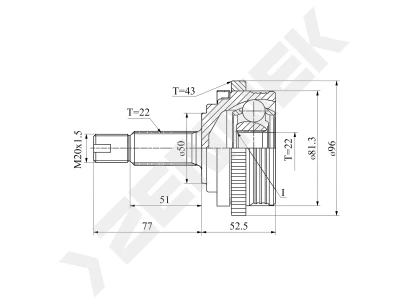 CV joint DCJ0072