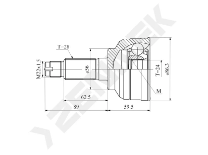 CV joint DCJ0084