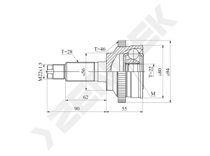 CV joint DCJ0085