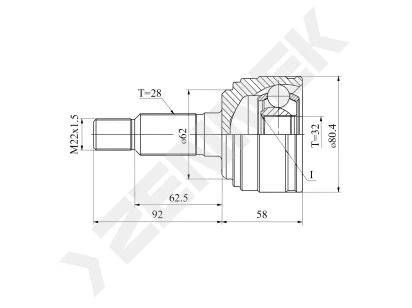 CV joint DCJ0087