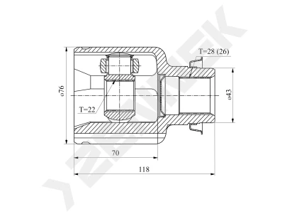 CV joint DCJ0088