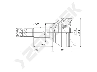 CV joint DCJ0090