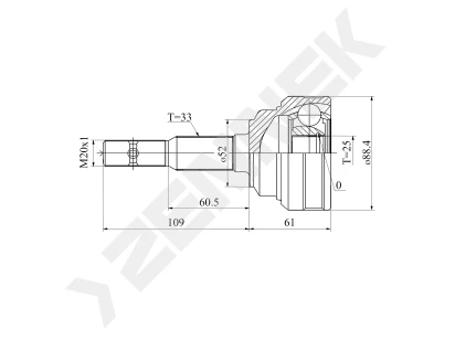 CV joint DCJ0092