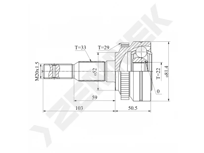 CV joint DCJ0095